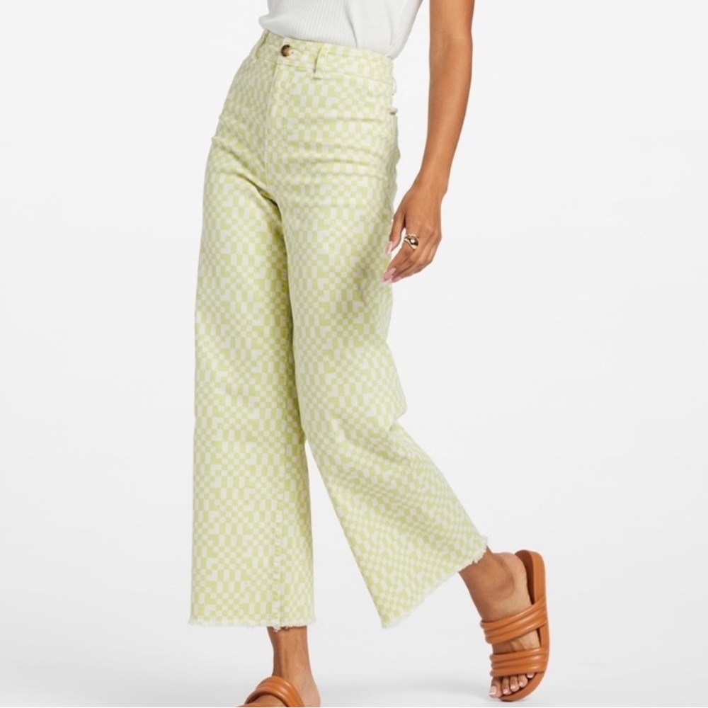 Billabong Free Fall Boho High Rise Wide Leg Jeans